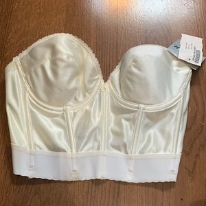 Vintage cream bustier top